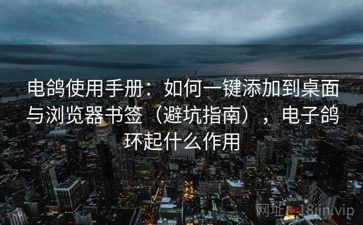 电鸽使用手册：如何一键添加到桌面与浏览器书签（避坑指南），电子鸽环起什么作用