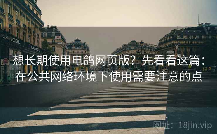 想长期使用电鸽网页版？先看看这篇：在公共网络环境下使用需要注意的点